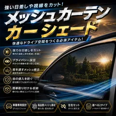 【専用設計】プリウスα ZVW40系 インテリア レーザーサンシェード メッシュカーテン カーシェード 日除け/遮光 フロントドア 左右セットのサムネイル