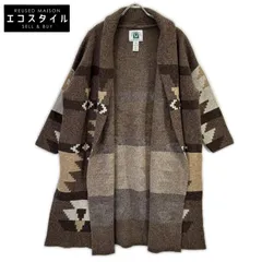 Deuxieme Classe　ドゥーズィエムクラス　【CANADIAN SWATER別注】ブラウン ウール Jacquard ニットガウン　Fのサムネイル