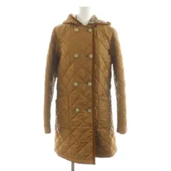 トラディショナルウェザーウェア Traditional Weatherwear キルティングジャケット アウター 34 茶 ブラウン フード ダブルブレスト /RRのサムネイル
