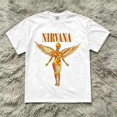 ニルヴァーナ NIRVANA in utero バンドTシャツ バンT ホワイト S/M/L/XL OG10のサムネイル