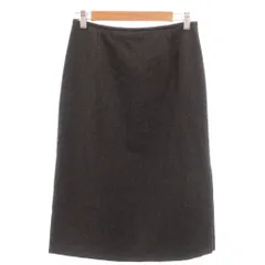 サルヴァトーレフェラガモ Salvatore Ferragamo 美品 タイトスカート I42 チャコールグレー ひざ丈 /NL ■IBO100のサムネイル