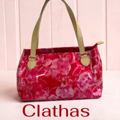 Clathas トートバッグ ピンク 花柄 エナメル ショルダーバッグのサムネイル