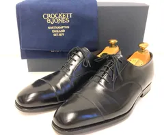 CROCKETT&JONES クロケット＆ジョーンズ AUDLEY ストレートチップ シューズ 革靴 サイズ7 1/2E JP26cm オードリー ブラック メンズ 純正シューツリー付属のサムネイル