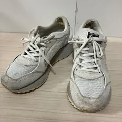 Onitsuka Tiger オニツカタイガー MOAGE モアージュ スニーカー ホワイト ライトグレー スエード メッシュ メンズ レディース 訳あり ダメージあり 履きこなし用 ジャンク扱いのサムネイル