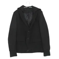 美品 NEIL BARRETT ニールバレット テーラードジャケット アウター アウター ウール フード付 ブラック 44【S】 メンズ 【中古】のサムネイル