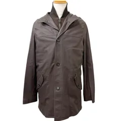 美品□Dunhill ダンヒル ムートンライナー付き スタンドカラー 3WAY ラムレザージャケット レザーコート ブラウン M 正規品 メンズのサムネイル