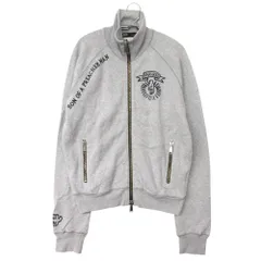 DSQUARED2 ディースクエアード ブルゾン SON OF A PREACHER MAN ロゴプリント ジップアップ コットン トラックジャケット アウター グレー メンズ 【中古】のサムネイル