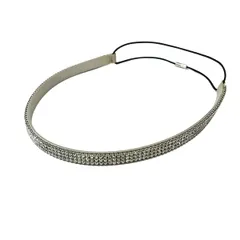 SWAROVSKI(スワロフスキー) カチューシャ - レザー クリア×ライトグレーのサムネイル