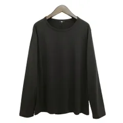 プラステ PLST 36-5301001 シルキーコットン クルーネック Tシャツ カットソー 長袖 無地 L ブラックのサムネイル