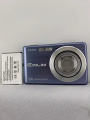 2100【美品、動作確認済み】 CASIO EXILIM EX-Z77 ブルー カシオ エクシリムのサムネイル