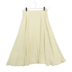 美品 CELINE セリーヌ シルク100％ ロングスカート トリオンフ柄 2J590946U.09ML ボトムス ホワイト系 36 レディース 【中古】のサムネイル