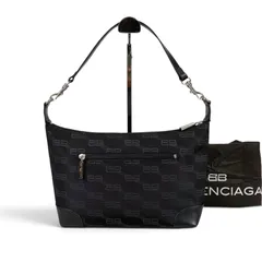 BALENCIAGA BB Canvas Hobo Bag Black バレンシアガ BBキャンバス ホーボーバッグ ワンショルダーバッグのサムネイル