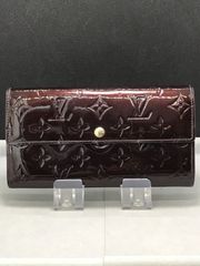 TK】LOUIS VUITTON ヴェルニ 長財布 ポルトフォイユ ボルドー系 - メルカリ