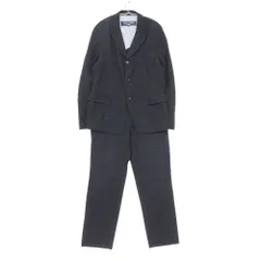 COMME des GARCONS HOMME コムデギャルソンオム スーツ ウール 縮絨 セットアップ ピークドラペル ダークネイビー M メンズ 【中古】のサムネイル