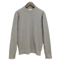 バーニーズニューヨーク BARNEYS NEW YORK ジャガード ニット プルオーバー セーター ポリエステル 美品 M グレーのサムネイル