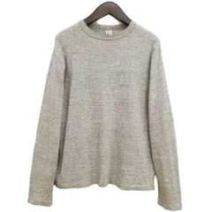 ウエアハウス WAREHOUSE ロングスリーブ Tシャツ クルーネック M ヘザーグレー 美品のサムネイル