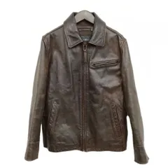 エディーバウアー EDDIE BAUER 13AW レザー ライダース ジャケット XS ダークブラウンのサムネイル