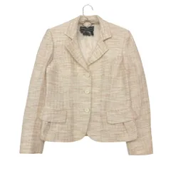 Salvatore Ferragamo サルヴァトーレフェラガモ テーラードジャケット ツイード 3B アウター 長袖 ベージュ 42【L】 レディース 【中古】のサムネイル