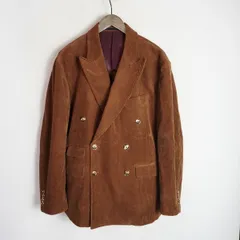 美品 FSC FREEMANS SPORTING CLUB フリーマンズ スポーティング クラブ FY243TJB09 コーデュロイ ダブル ジャケット M 茶1120Q★2のサムネイル