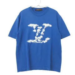 LOUIS VUITTON ルイ・ヴィトン ニット 20AW Cloud Jacquard Tee ロゴ 半袖 トップス セーター ブルー XL【XL】 メンズ 【中古】のサムネイル