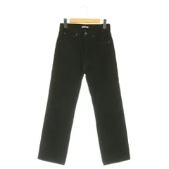 オーラリー AURALEE A20AP03DM HARD TWIST DENIM 5P PANTS デニムパンツ ジーンズ ストレート 25 ブラック /HK ■OS ■SHのサムネイル