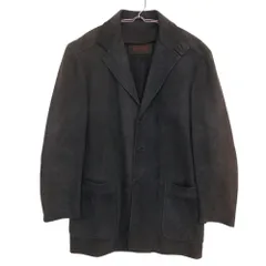 LOEWE ロエベ スペイン製 テーラードジャケット ラムスキン スエード レザー ブレザー 3B 上着 グレー 46【M】 メンズ 【中古】のサムネイル