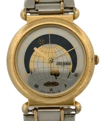 SEIKO JUNKO SHIMADA ジュンコ シマダ PART2 クォーツ ムーンフェイズ ワールドマップ V535- 6A40 動作確認済みのサムネイル