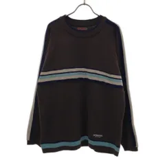 VANS ヴァンズ 90s オールド 長袖 セーター Ｍ ブラウン ニット メンズ 古着のサムネイル