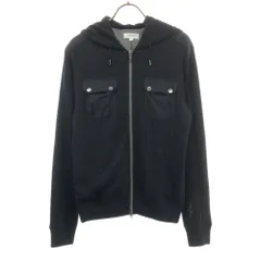 Calvin klein カルバンクライン ゴルフ リブニット ジップパーカー M ブラック レディース 古着のサムネイル