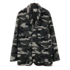 FREAK'S STORE フリークスストア カモフラ ウールジャケット M ブラック×グレー メンズ 古着のサムネイル