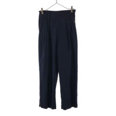 IENA イエナ ツータック ワイドパンツ 36 ネイビー レディース 古着