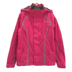 THE NORTH FACE ザノースフェイス ロゴ刺繍 長袖 HYVENT　JACKET マウンテンパーカー XS ピンク アウトドア 裏メッシュ レディース 古着のサムネイル