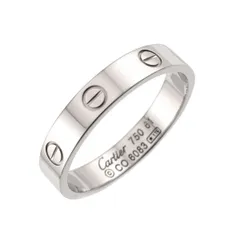 カルティエ Cartier ミニラブ #61 リング K18 WG ホワイトゴールド 750 指輪 Mini Love Ring 90333058のサムネイル