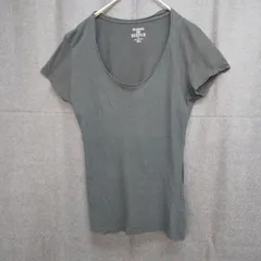 M1-04310【Women】MAISON DE REEFUR (メゾンドリーファー）半袖 Tシャツ 38（XS相当）/黒 全体的に色あせ有 表、首伸び有 裏、襟左側にスレ有 HT-春秋のサムネイル