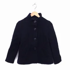スピック&スパン Spick&Span ジャケット アウター スタンドカラー ウール 無地 36 紺 ネイビー /NT15のサムネイル