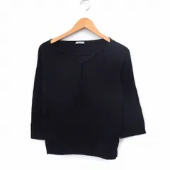 クローラ crolla カットソー Tシャツ 長袖 リボン シンプル ブラック /ST15のサムネイル