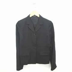 コムサデモード COMME CA DU MODE ジャケット アウター テーラード 肩パッド 総裏地 無地 シンプル ウール M 黒 ブラック /TT11のサムネイル
