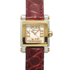 ショパール Chopard ハッピースポーツ コンビ 8516 レディース 腕時計 5P ムービングダイヤ ホワイト PG クォーツ Happy Sport 90331432のサムネイル