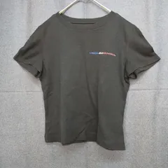 M1-04311 【Women】伊太利屋 (イタリヤ) 半袖 Tシャツ (11:XS相当)/黒 首まわりに色落ちあり 裾に毛玉あり  HT-春秋のサムネイル