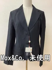 Max&Co. マックスアンドコー タグ付き未使用 すみ黒ジャケット ウール57% 麻43% サイズUSA10のサムネイル