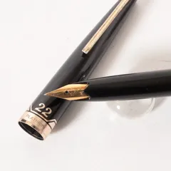 プラチナ万年筆 万年筆 22K 22金ペン先 細字 F ショート軸 ブラック