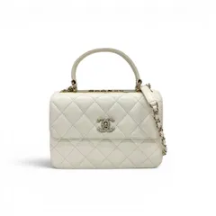 シャネル CHANEL トレンディCC バッグ ショルダーバッグ ホワイト 白 ゴールド ココマーク ターンロック ラインストーン ロゴ チェーン 2WAY ハンドバッグのサムネイル