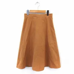 N.Natural Beauty Basic N.ナチュラルビューティーベーシック スカート フレア 膝下丈 ウエストゴム シンプル S キャメル /ST23のサムネイル