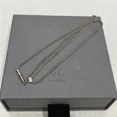 D10289 4℃　ヨンドシー　ネックレス　シルバー　シンプル　箱付きのサムネイル