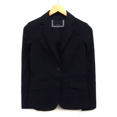 ルスーク Le souk テーラード ジャケット シングル 無地 シンプル ウール混 36 ブラック 黒 /HT8のサムネイル