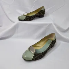 デュハヴィンテージ 36 5/235 フェンディ ズッカ ミラー プレート フラット ローファーのサムネイル
