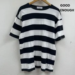 グッドイナフ UNDERWEAR ボーダー クルーネック Tシャツ カットソー メンズ M ISItems【USED】【古着】【中古】50163680