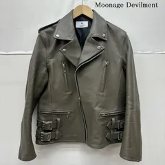 ムーンエイジデビルメント カウ レザー ダブル ライダース ジャケット MLLC-J-0001 メンズ 46 ISItems【USED】【古着】【中古】50163793のサムネイル