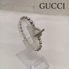 GUCCI ボールチェーン ブレスレット トグル シルバー - メルカリ