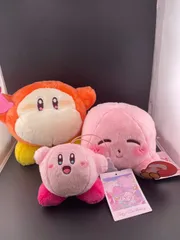【中古品】3点セット　星のカービィ　ぬいぐるみ　マスコット　ミニサイズ　スタンダードサイズ　Nintendoのサムネイル